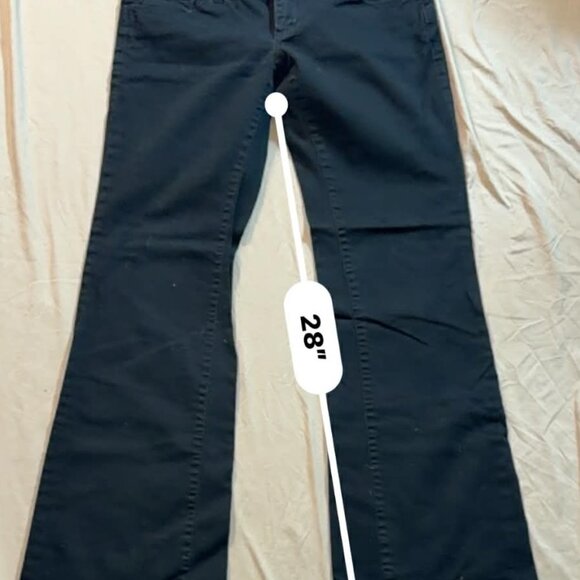 Dickies brand SIZE 11 Black Flared Leg / Slim Fit Bootcut 5-Pocket Pants - Picture 9 of 11